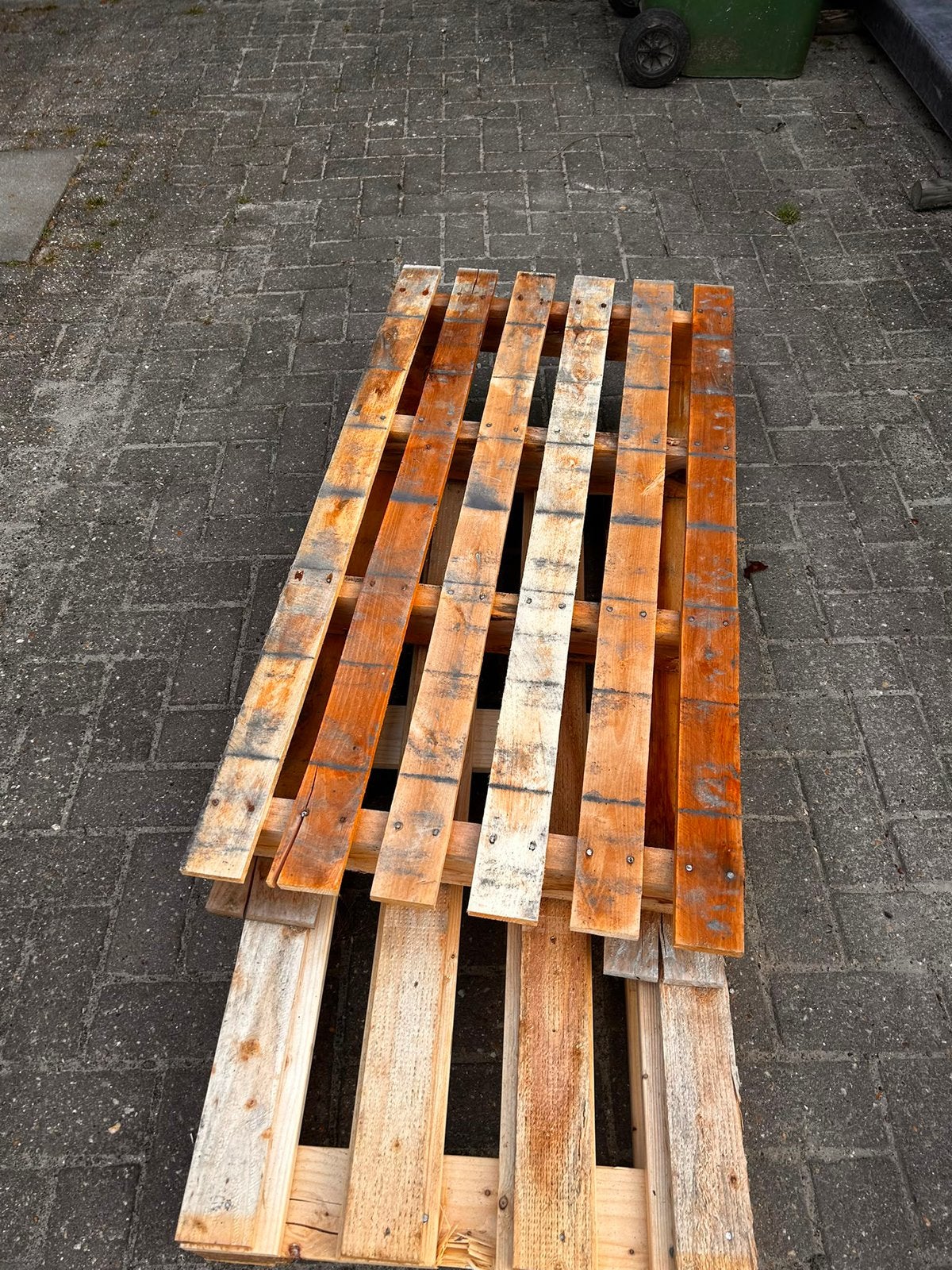 Pallets (gratis afhalen) 3 stuks, Ophalen, Zo goed als nieuw, Pallet, Minder dan 200 cm