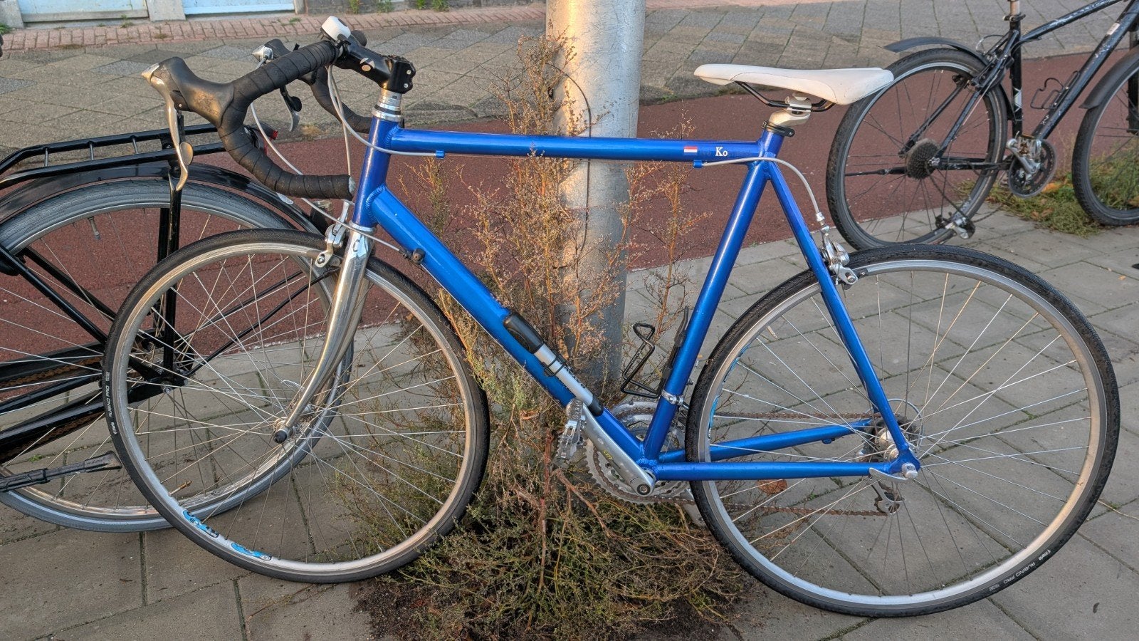 blauwe  racefiets frame 57 tot 61 met Shimano versnellingen, Fietsen en Brommers, Overige merken, Gebruikt, Aluminium, Ophalen of Verzenden