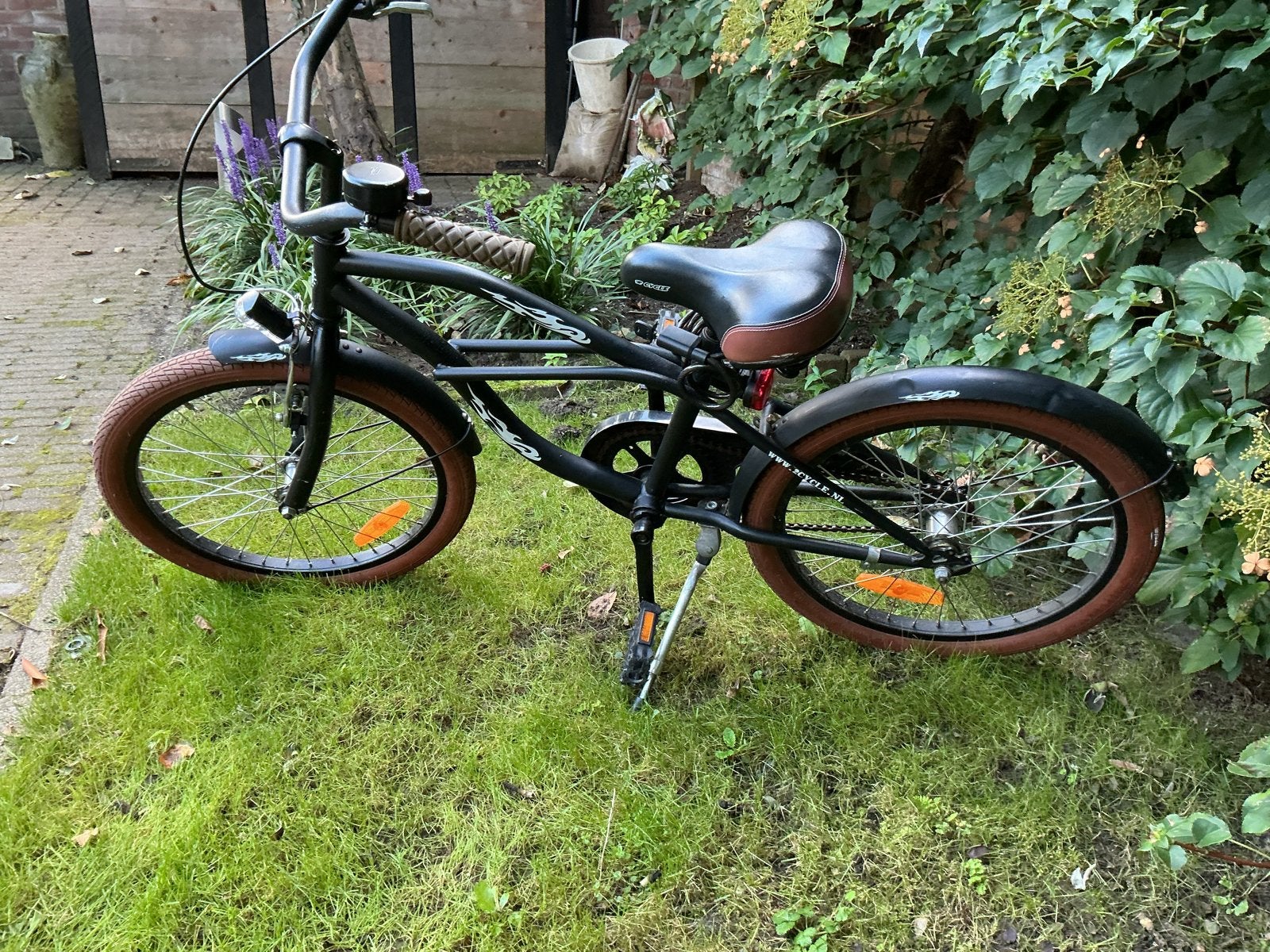 Zwarte kinderfiets 20 inch, Ophalen of Verzenden, Gebruikt