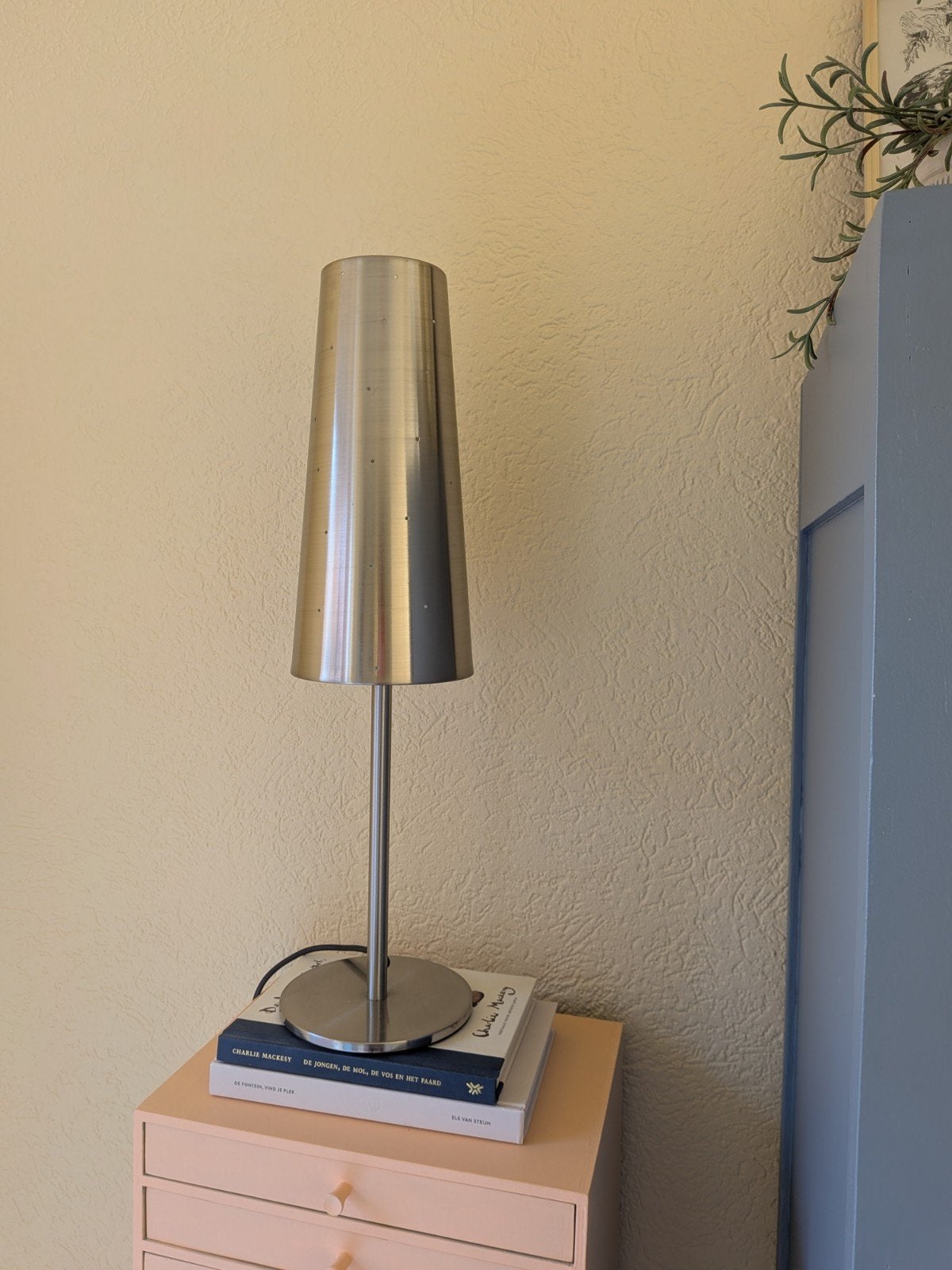 Twee stuks RVS lamp bedlampen, Ophalen