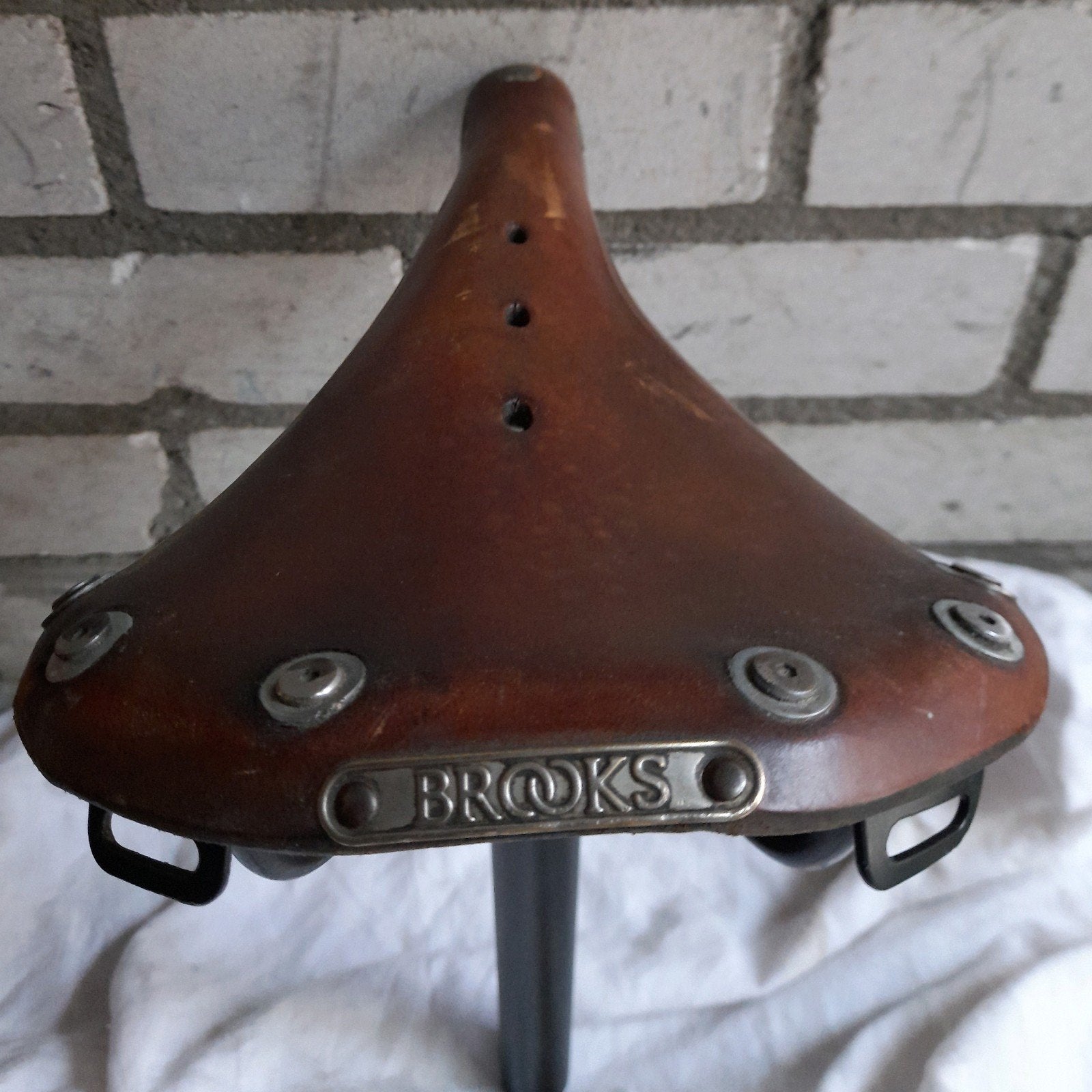 Nieuw handgemaakt Brooks zadel met zadelpen, Leer, Nieuw, Ophalen of Verzenden, Brooks