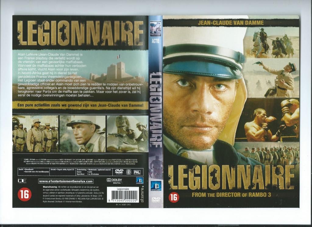 Jean Claude van Damme Legionnaire, Vanaf 16 jaar, Ophalen of Verzenden, Zo goed als nieuw, Actie