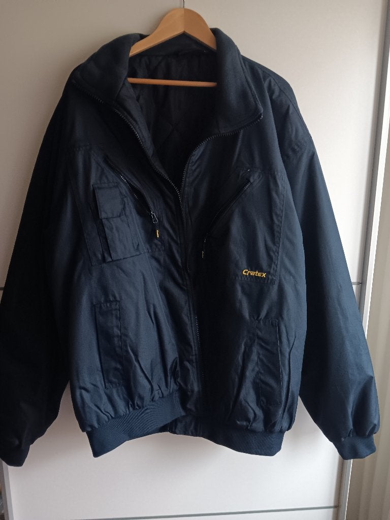 Mooie gevoerde heren jas Blauw maat 3XL, Ophalen, Zo goed als nieuw, Overige maten, Blauw