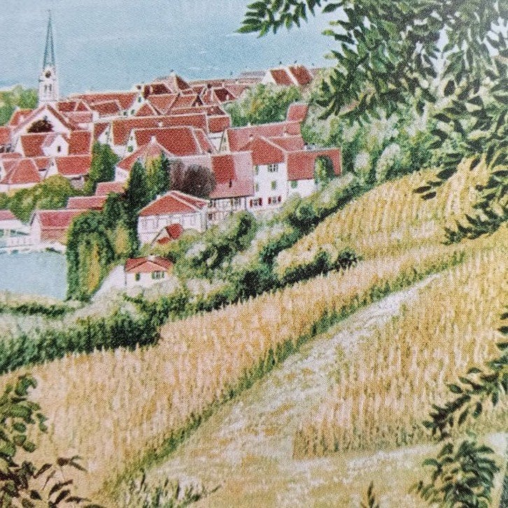 Adolf Dietrich Blick durch die Bäume auf Berlingen print, Verzenden