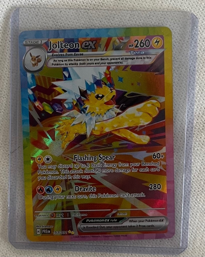 Jolteon EX 153/131 engels kaart., Verzamelen, Speelkaarten, Jokers en Kwartetten, Ophalen, Nieuw, Speelkaart(en)