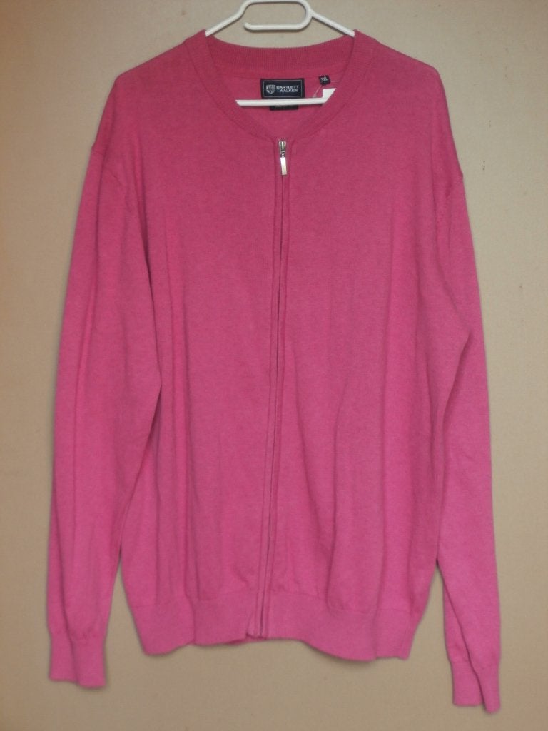 Bartlett & Walker Comfort fit winter zomerjas sweater katoen, Kleding | Heren, Nieuw, Overige maten, Ophalen of Verzenden, Roze