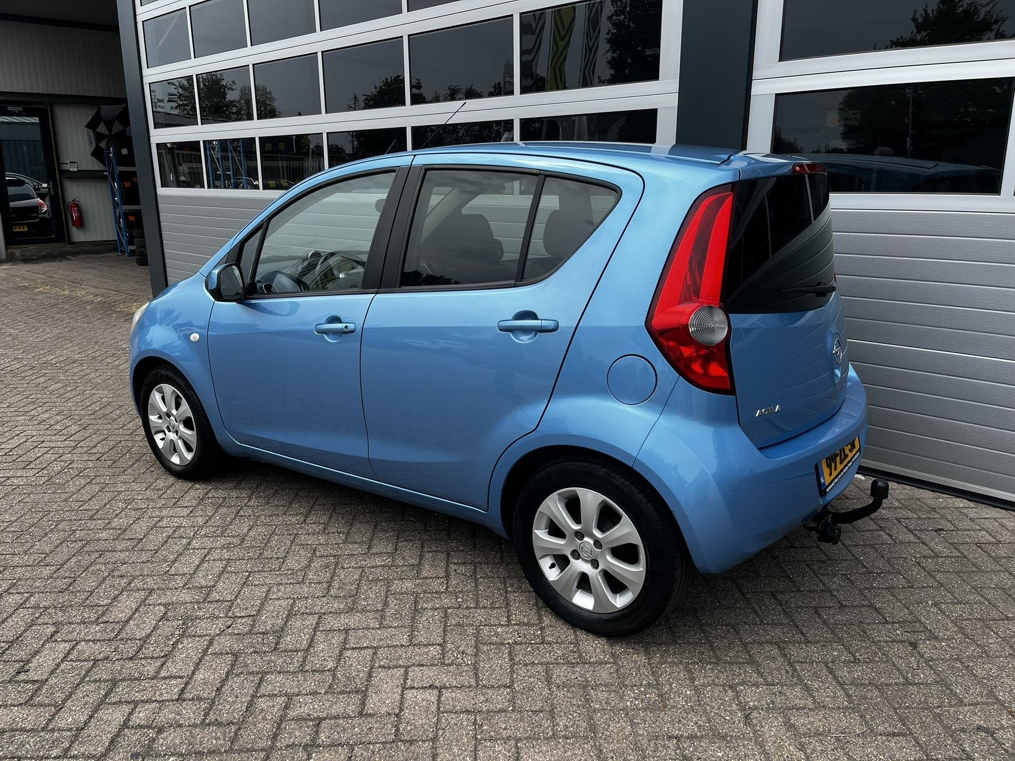 Opel Agila 1.2 Enjoy AIRCO, Auto's, Voorwielaandrijving, 4 cilinders, Blauw, Origineel Nederlands