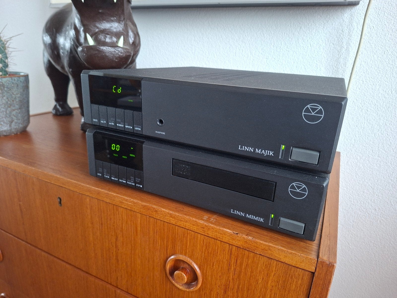 Linn Majik versterker + Mimik cd-speler + afstandsbediening, Losse componenten, Zo goed als nieuw, Cd-speler, Ophalen