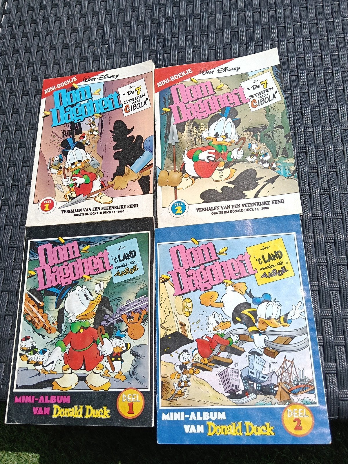 Oom Dagobert Mini-Boekjes & Mini-Albums - Complete Set, Meerdere stripboeken, Ophalen, Gelezen