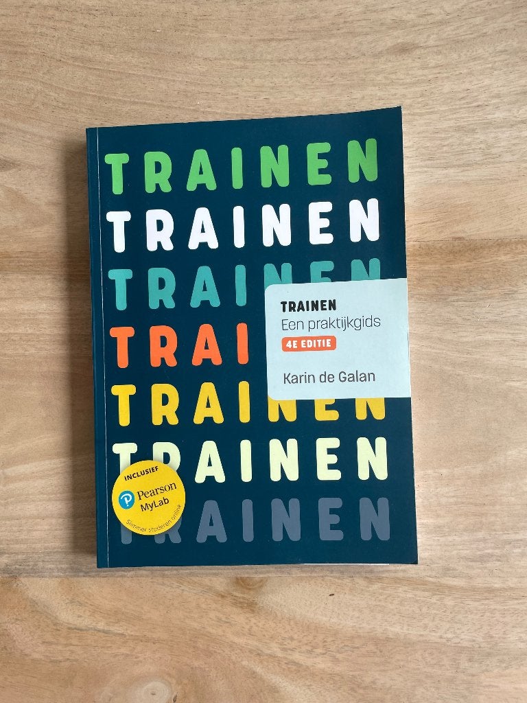 Trainen: Een praktijkgids - 4e editie (Karin de Galan), Zo goed als nieuw, Gamma, Karin de Galan, HBO