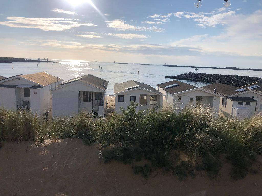 Strandhuisje te huur op kleine strand Ijmuiden, 5 personen, Overige typen, Noord-Holland, 1 slaapkamer