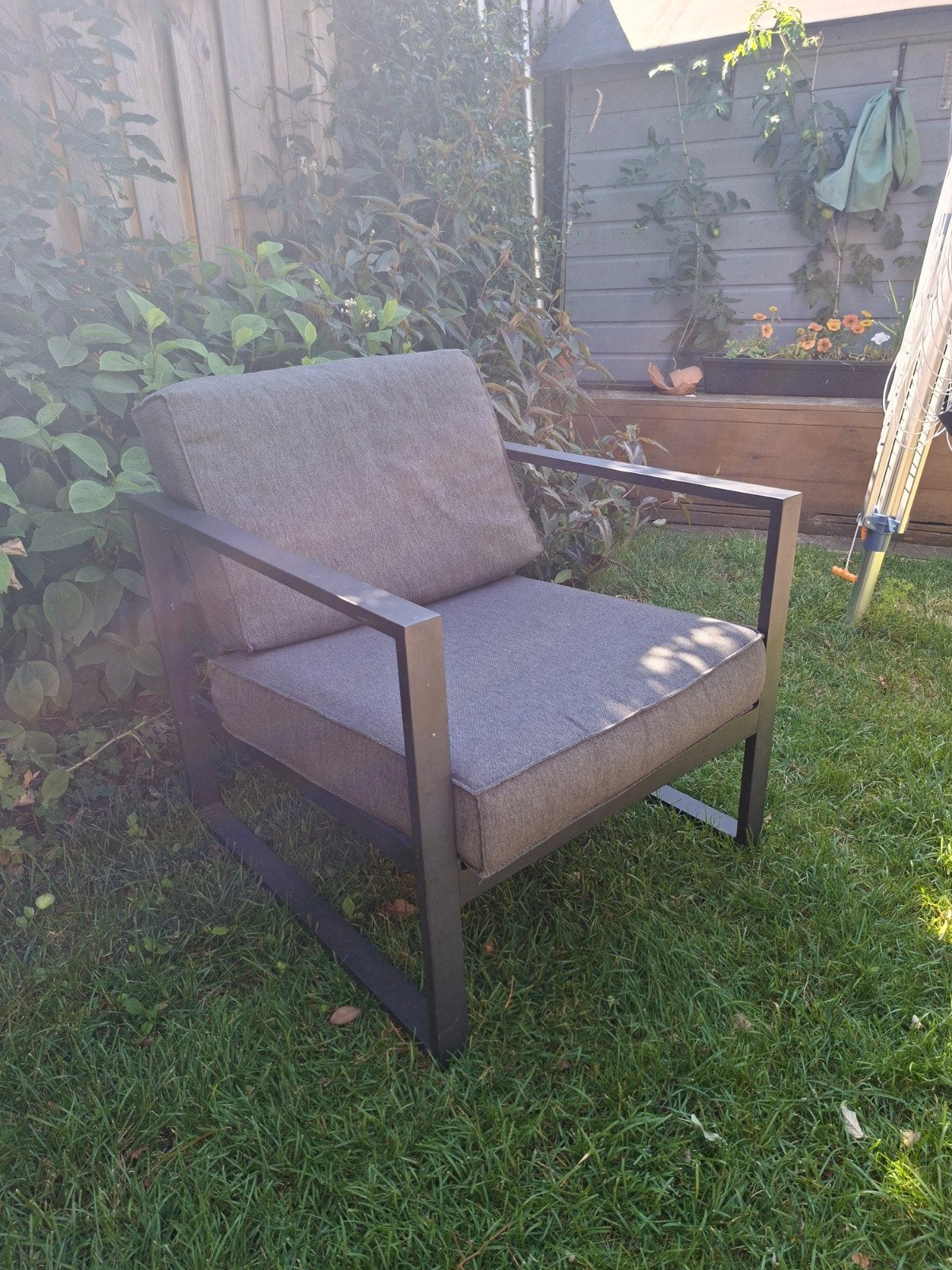 Jutlandia Lounge Tuinstoel met Kussens, Ophalen, Gebruikt, Metaal
