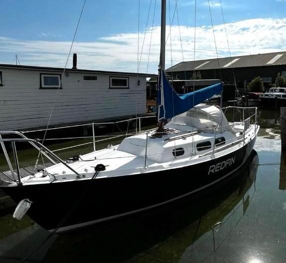 Zeilboot Achilles 24 te koop, Watersport en Boten, Ophalen, Gebruikt, Polyester, Benzine