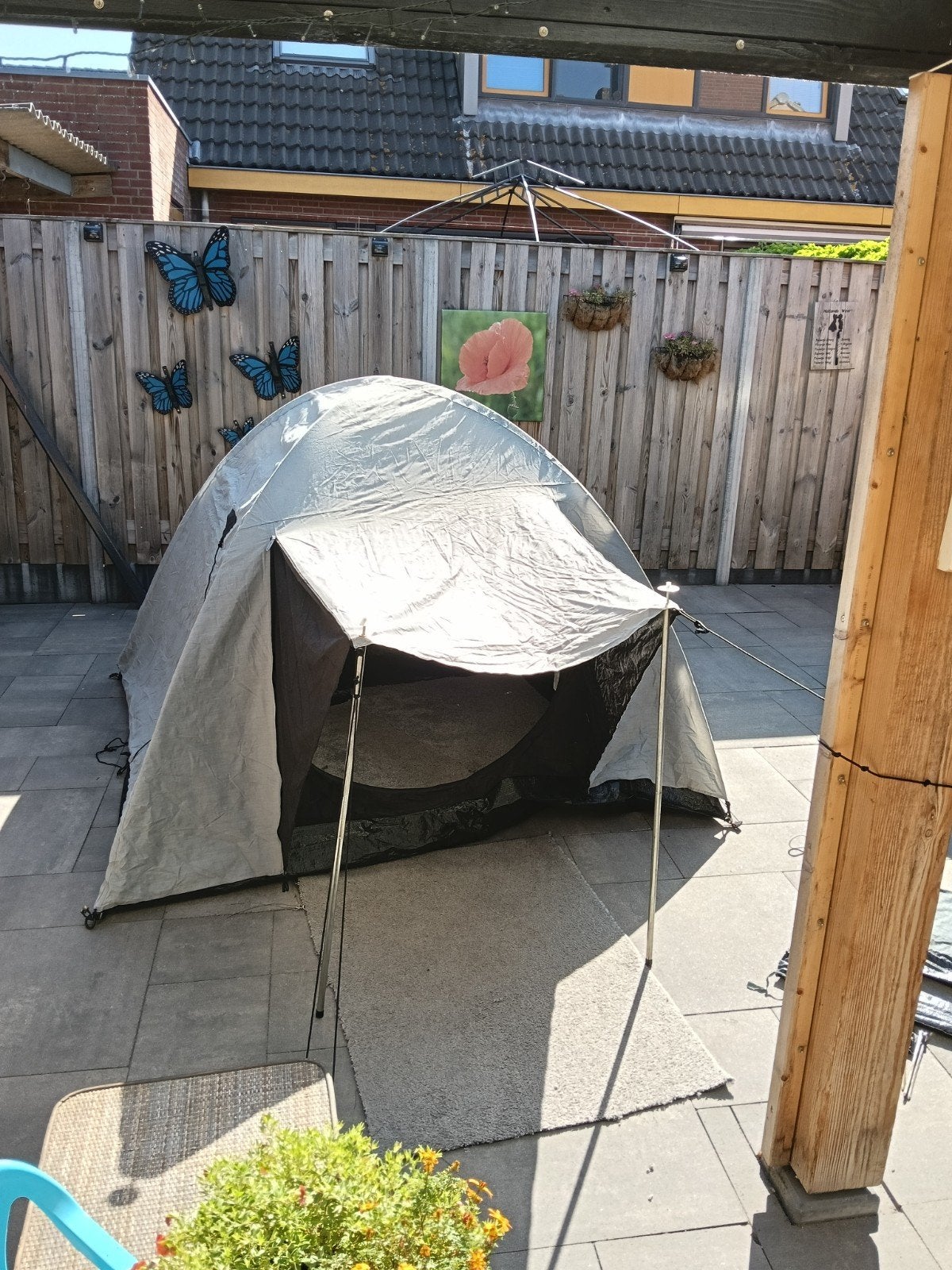 Compacte koepeltent 2x2m met opbergzak, Caravans en Kamperen, Tenten, Ophalen of Verzenden, Gebruikt, Tot en met 2