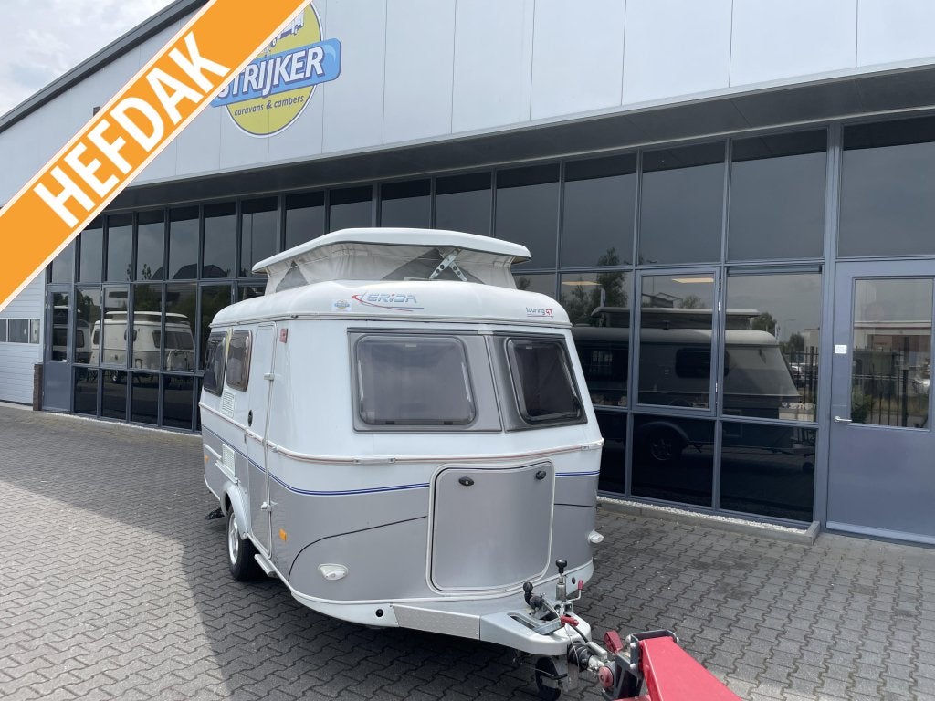 Eriba Touring Triton 430 GT Bed + Zit + WC Bovag 2025 730KG, Caravans en Kamperen, Caravans, Standaardzit, Bedrijf, Tot en met 3