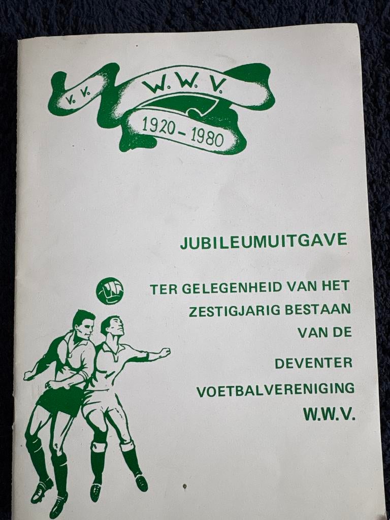 Jubileumuitgave VV WWV Deventer 1920-1980 Voetbal, Verzamelen, Ophalen of Verzenden