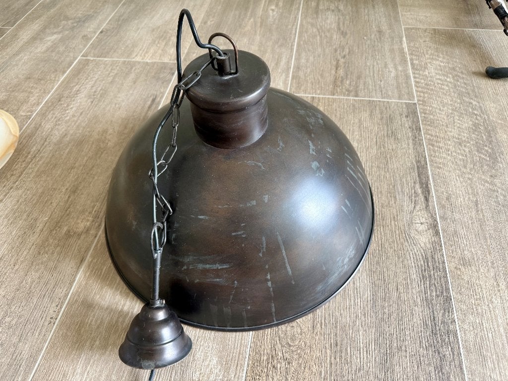 hanglamp, Huis en Inrichting, Lampen | Hanglampen, Ophalen, Zo goed als nieuw, Metaal, Overige fittingen