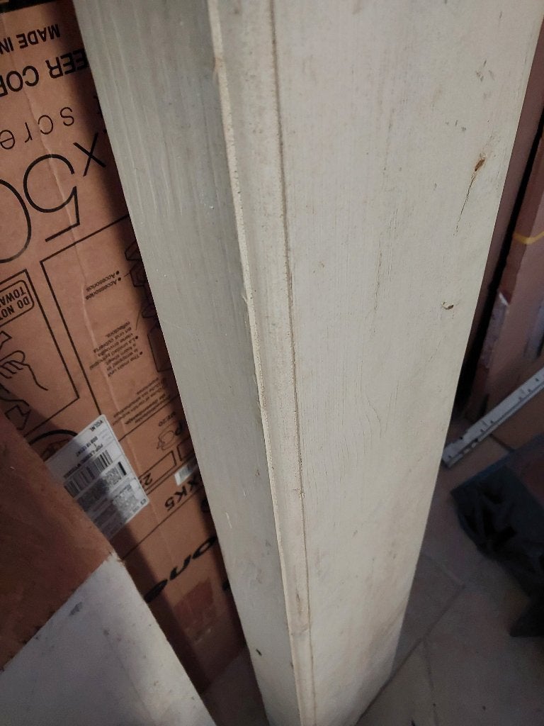 balk hout plaat paneel, Doe-het-zelf en Verbouw, Hout en Planken, Ophalen, Zo goed als nieuw, 50 mm of meer, Balk