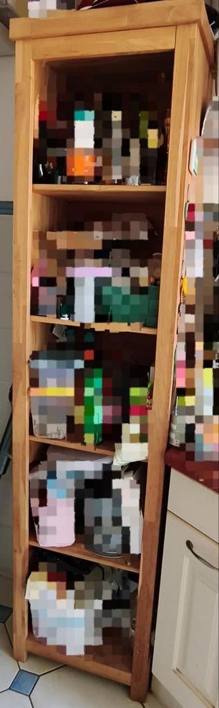 Woood boeken kast, Ophalen of Verzenden, 25 tot 50 cm, 200 cm of meer