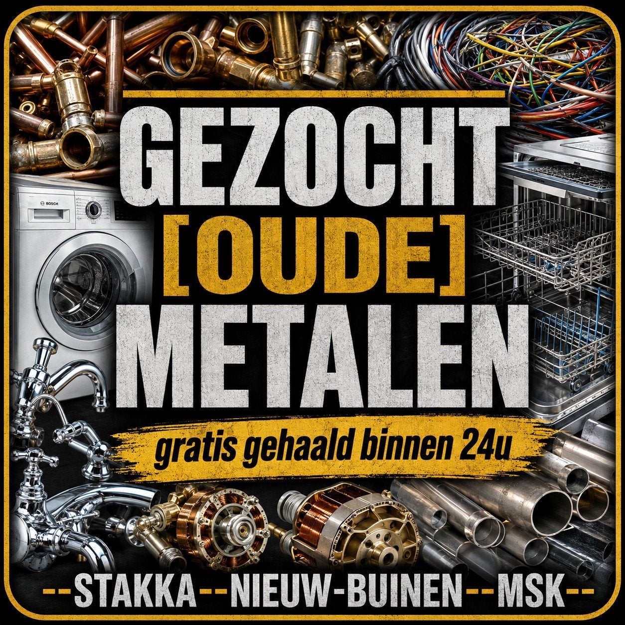 >>GRATIS METALEN/IJZER GEZOCHT<<, Doe-het-zelf en Verbouw, Ophalen of Verzenden