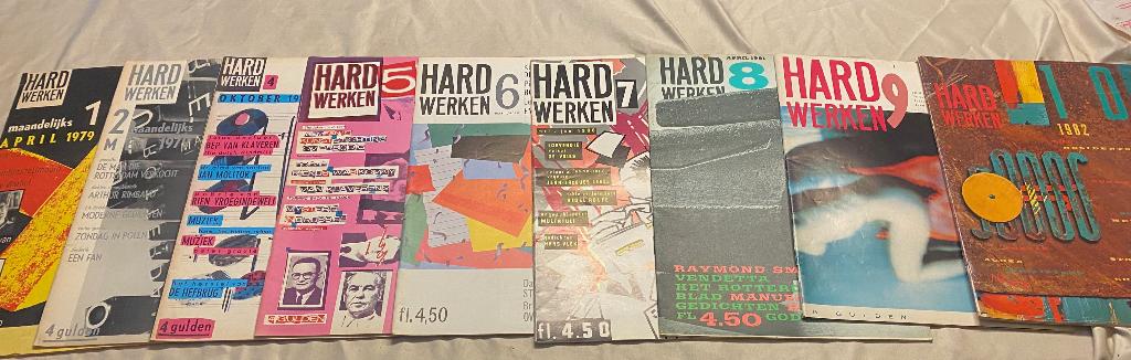 Tijdschrift Hard Werken uitgave 1,2,4,5,6,7,8,9,10, Ophalen, Zo goed als nieuw, Wetenschap en Natuur