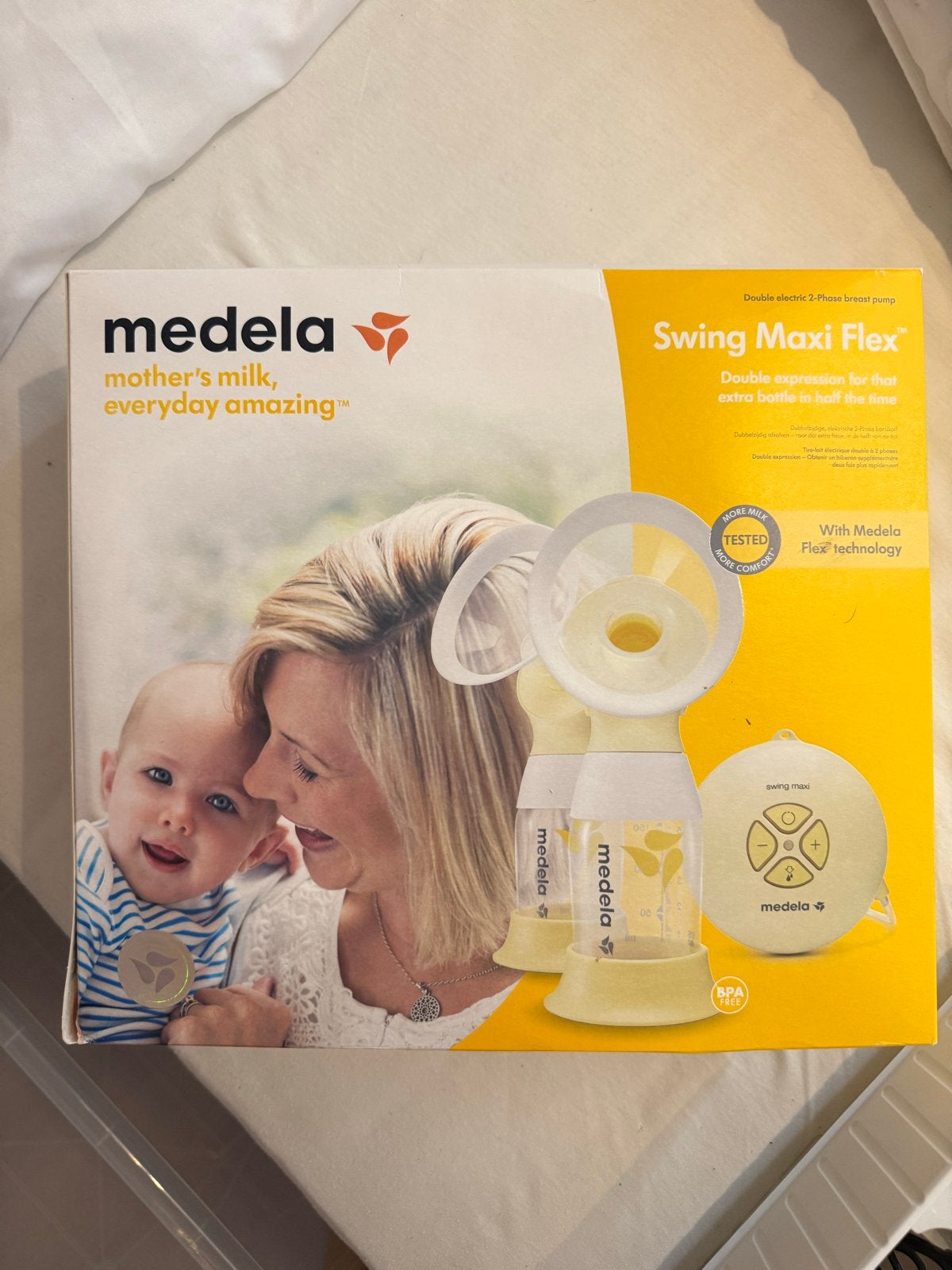 Medela Swing Maxi Flex dubbele elektrische borstkolf, Ophalen, Gebruikt