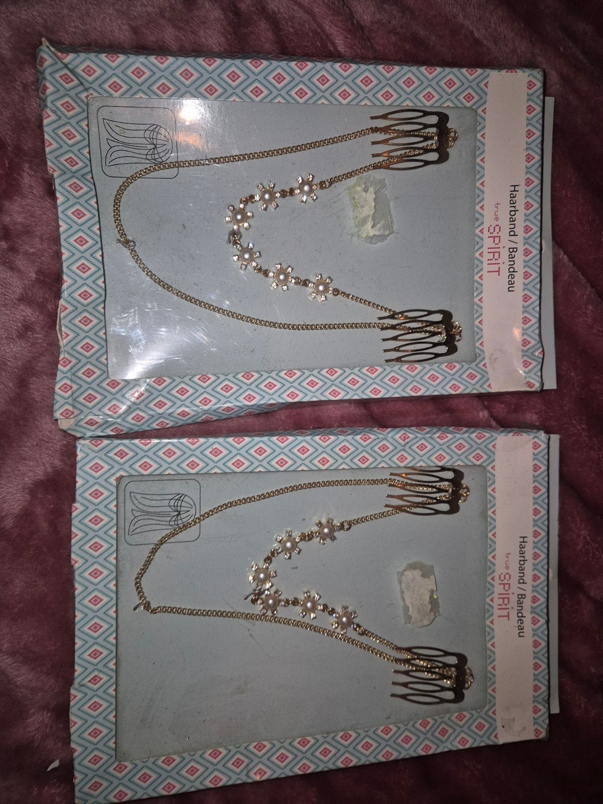 Haarband / Bandeau met parels en steentjes (2 stuks), Ophalen of Verzenden, Nieuw