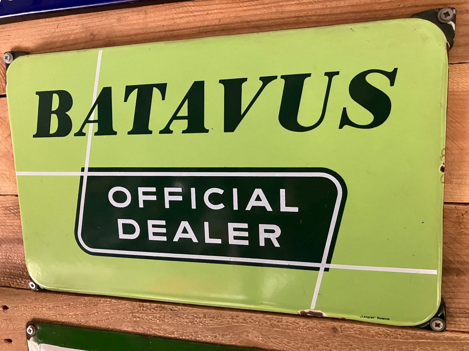 Batavus emaille reclamebord, Antiek en Kunst, Ophalen of Verzenden