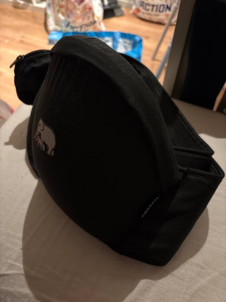 Draagzak heupzitje zwart - Ergonomisch en comfortabel, Kinderen en Baby's, Babydragers en Draagdoeken, Zij, Zo goed als nieuw