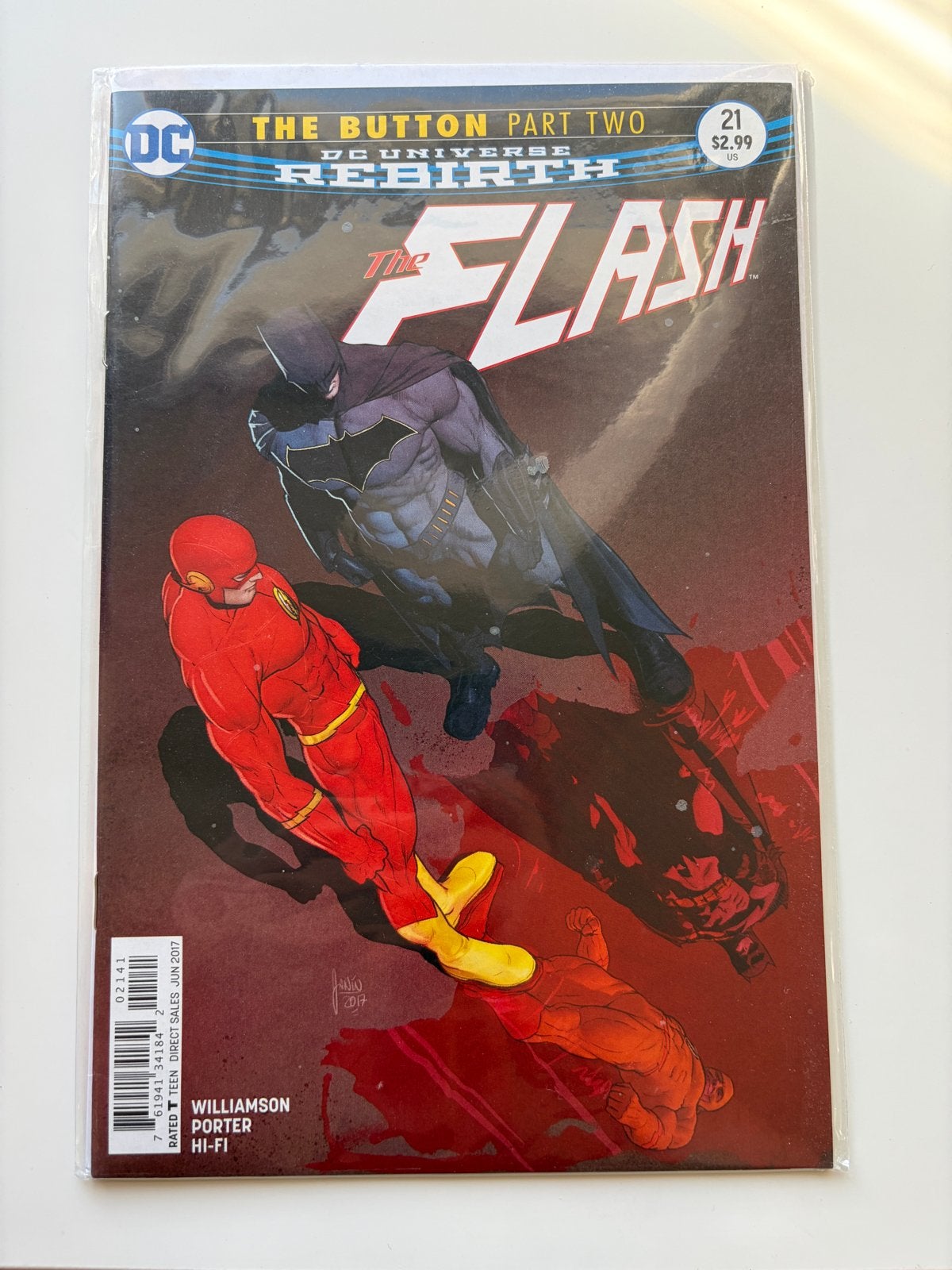 The Flash #21 - The Button Part Two (DC Rebirth), Boeken, Strips | Comics, Eén comic, Ophalen of Verzenden, Zo goed als nieuw