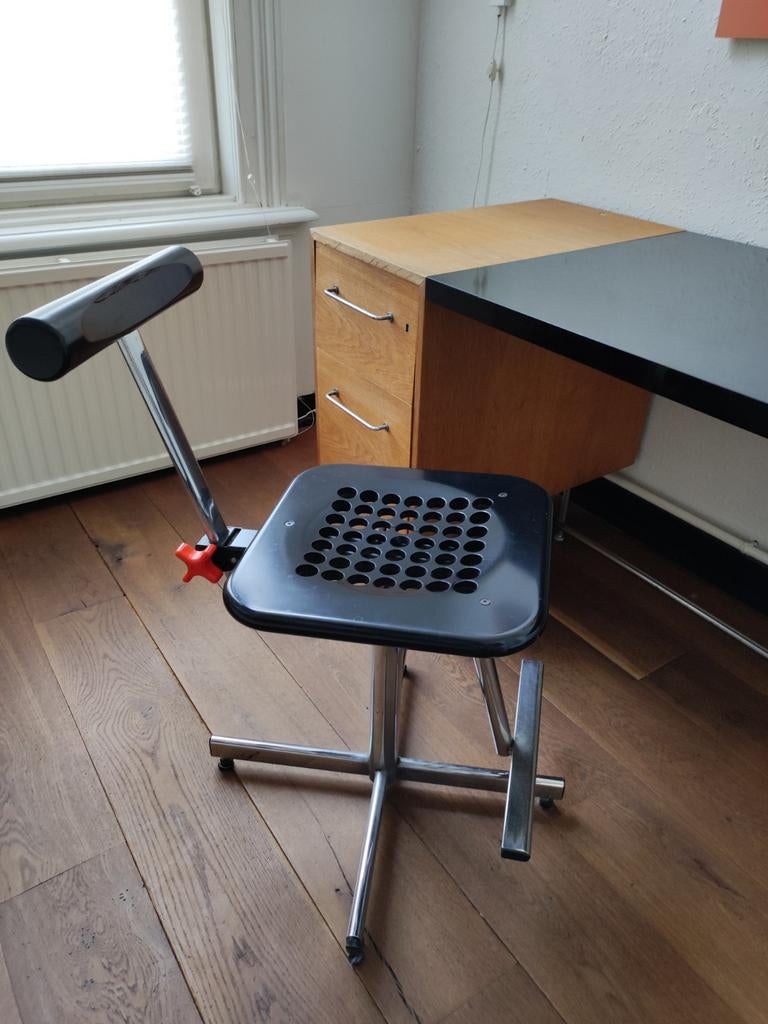 Polo stoel van Paolo Parigi voor Heron Parigi, 1981, Ophalen, Kunststof, Gebruikt, Zwart