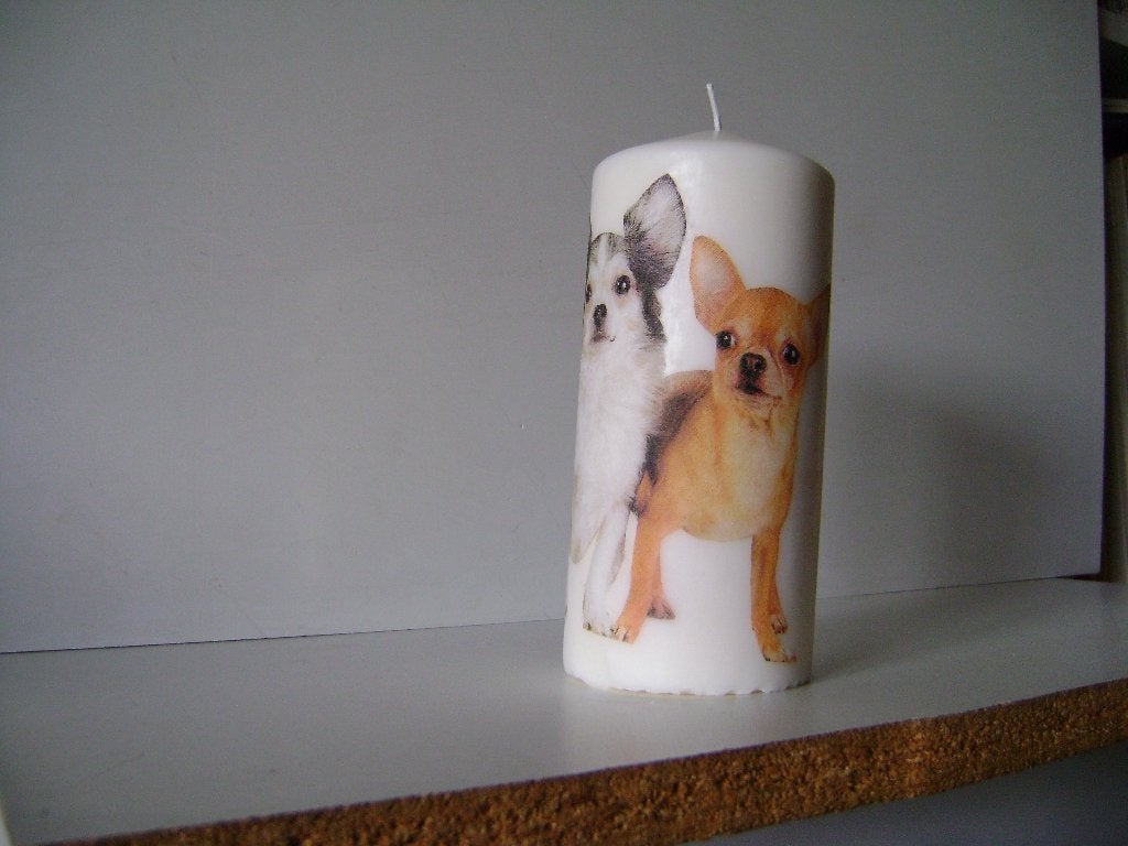 Nieuwe kaars met servetopdruk, Ophalen of Verzenden, Nieuw, Knutselwerk