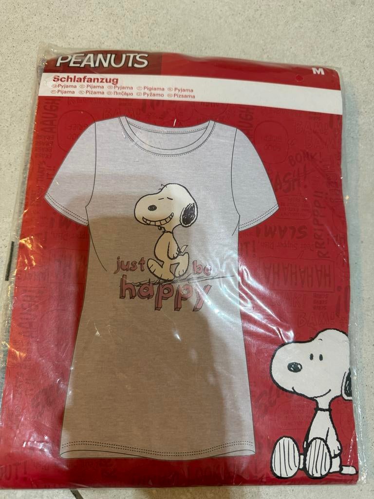 Snoopy Peanuts Pyjama T-shirt Maat M Nieuw, Ophalen of Verzenden, Nieuw, Maat 38/40 (M)