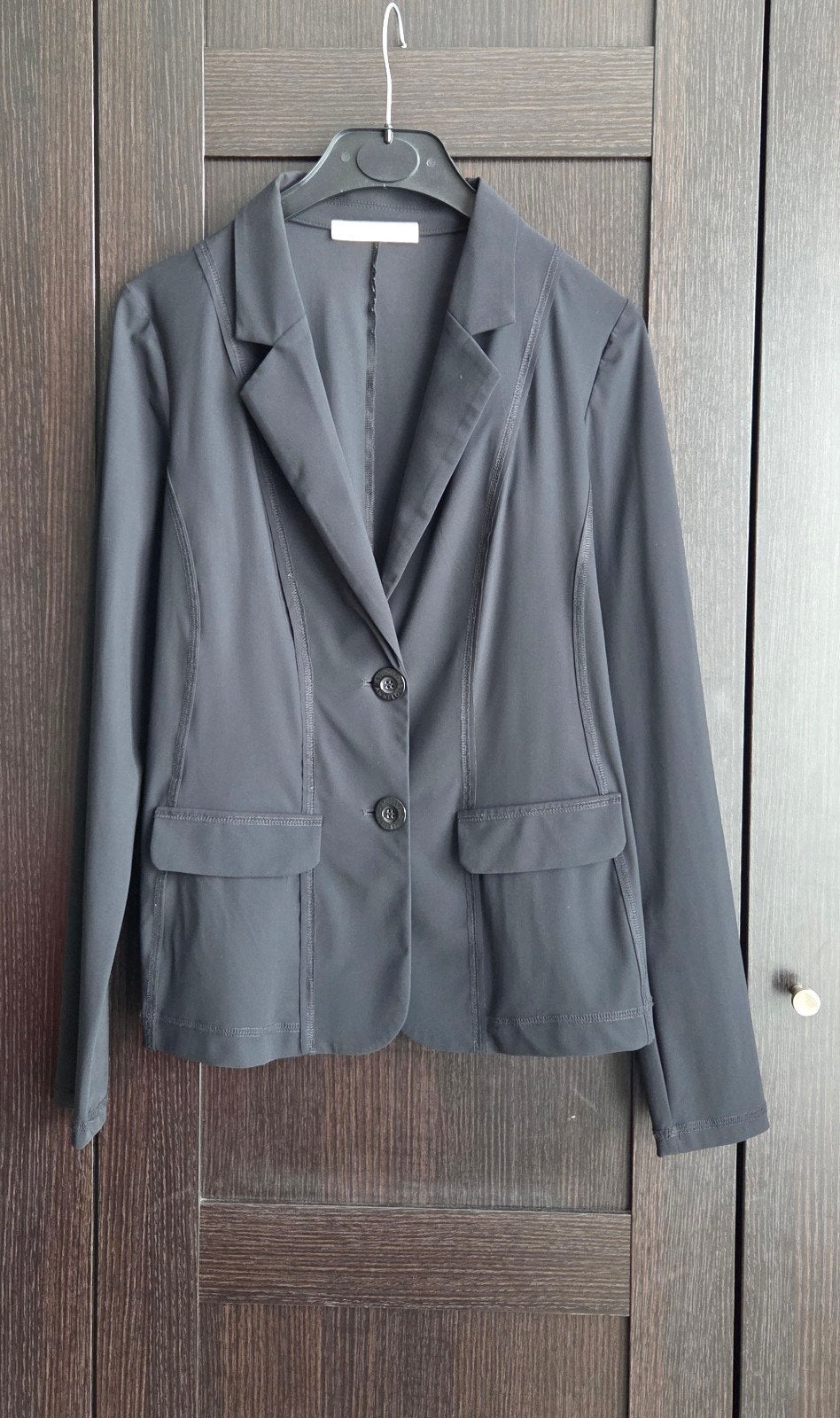 Studio Anneloes travelstof blazer zwart XS als nieuw, Studio Anneloes, Zwart, Ophalen of Verzenden, Zo goed als nieuw