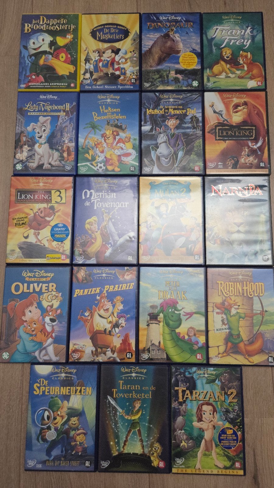 19 Disney DVD's - Klassiekers en meer te koop, Gebruikt, Animatie, Alle leeftijden, Inclusief doosje