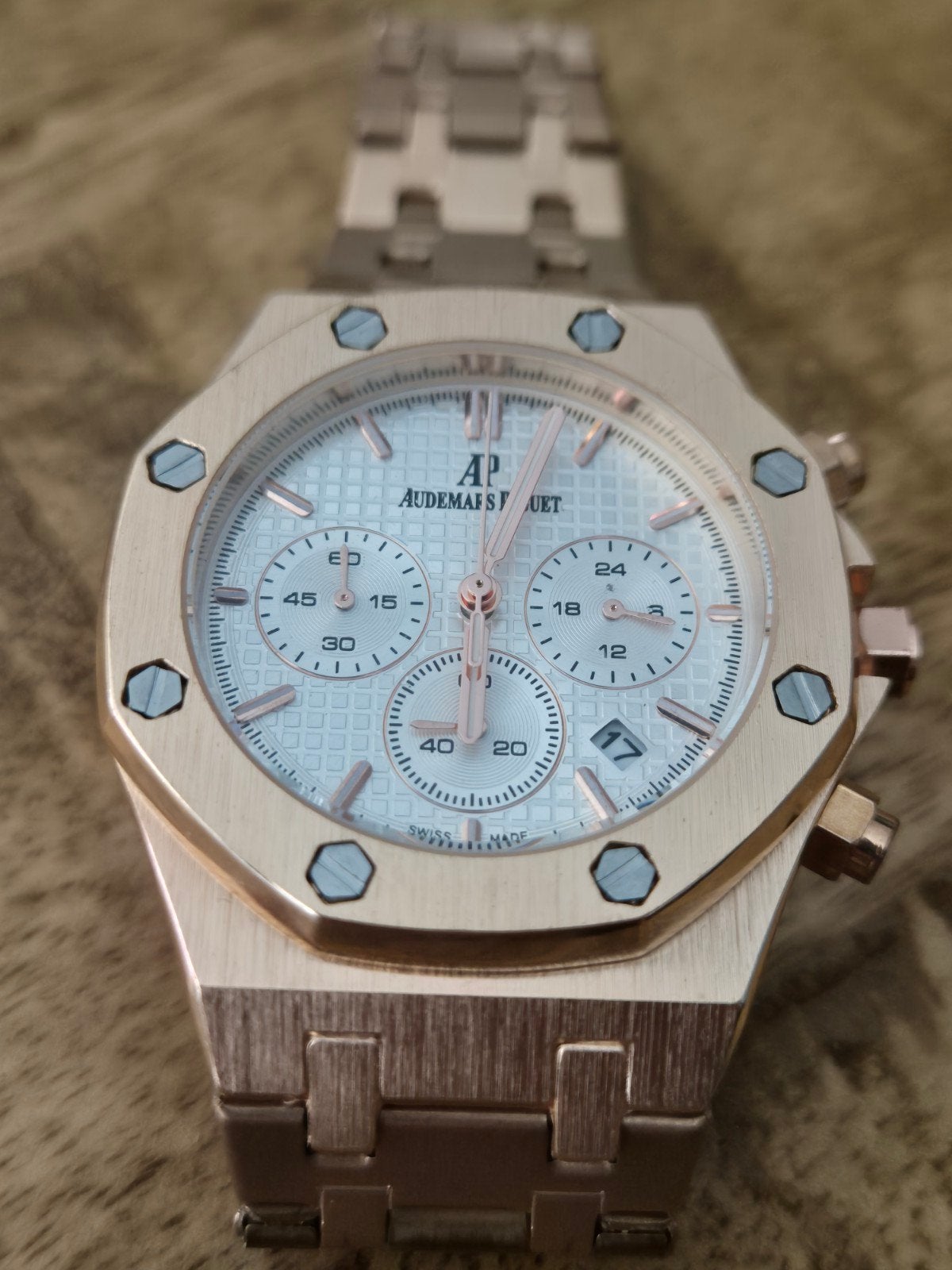 Audemars Piguet Royal Oak Offshore Roségoud Chronograaf, Ophalen of Verzenden