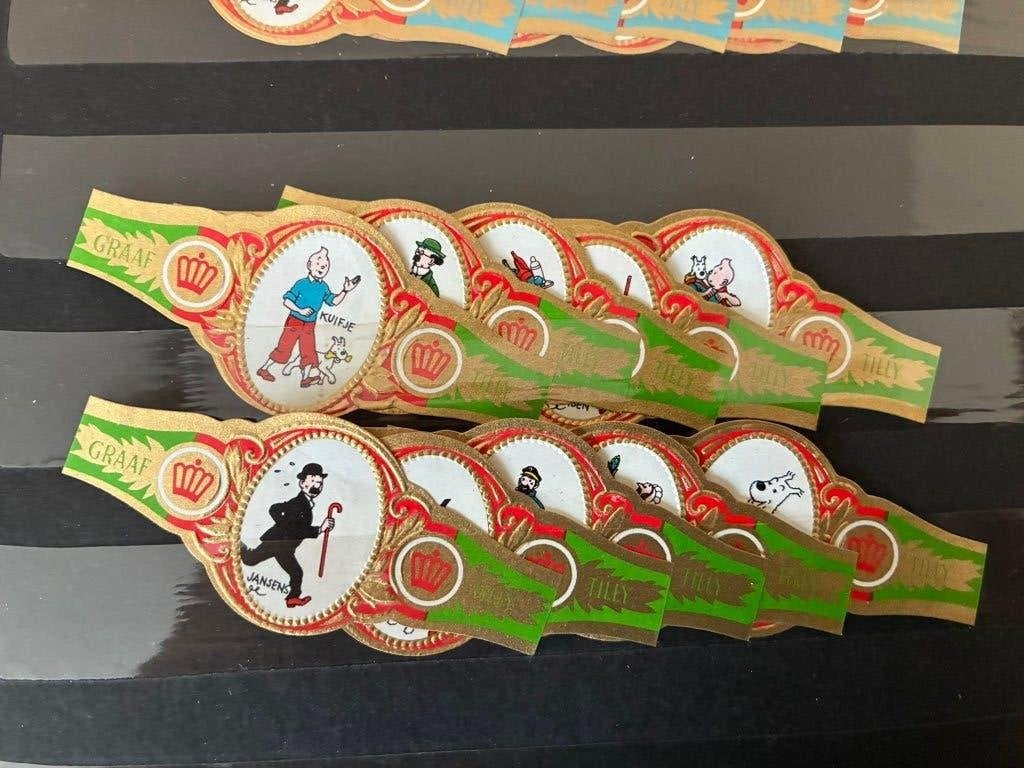 Sigarenbandjes Graaf Tilly NF Kuifje groen, Ophalen of Verzenden, Nieuw, Sigarenbandjes