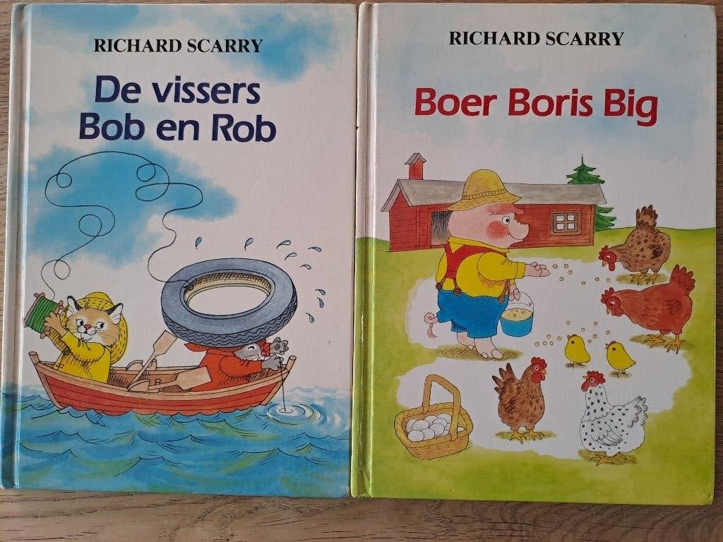 RICHARD SCARRY. TWEE LEESBOEKJES., Gelezen, Fictie algemeen, Ophalen of Verzenden, Richard Scarry
