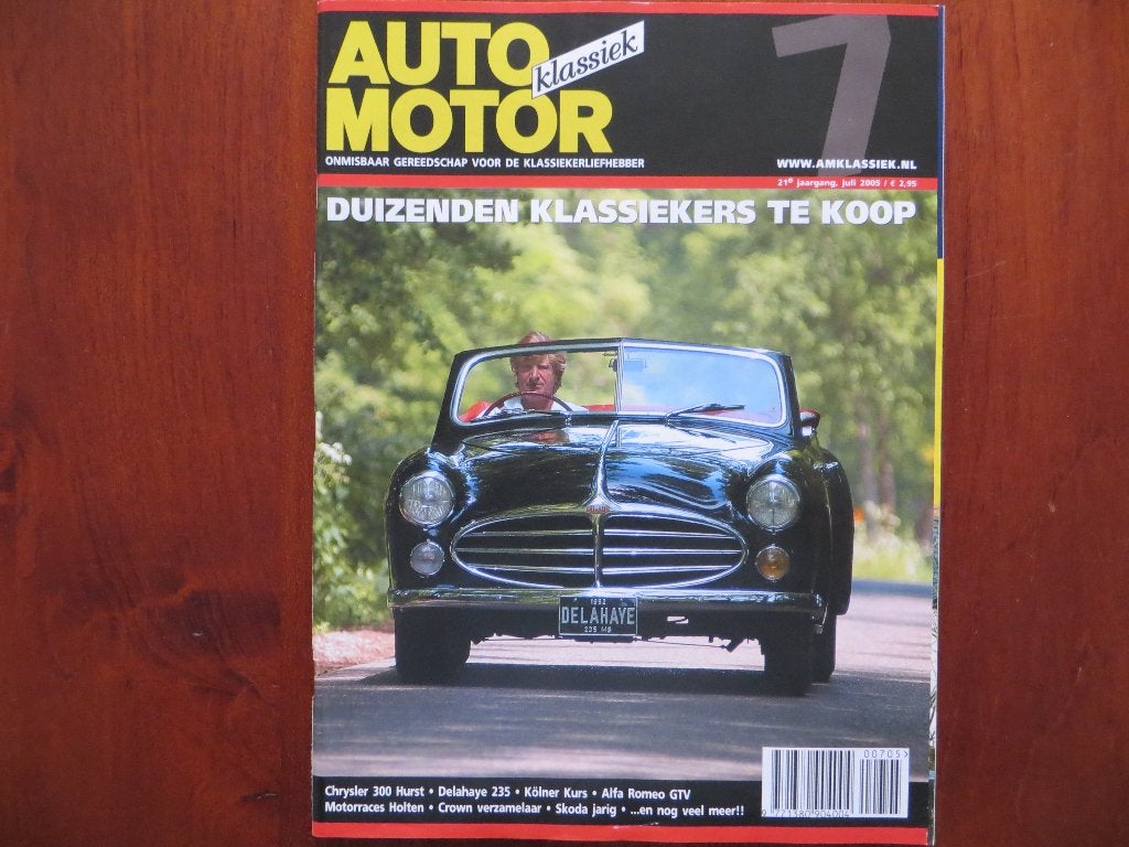 Auto Motor Klassiek 7 2005 GTV, Delahaye 235, 100 jaar Skoda, Ophalen of Verzenden, Nieuw, Alfa Romeo