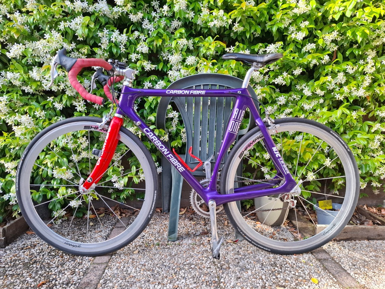 C4 Carbon Fibre Air One Vintage Racefiets - Campagnolo, Gebruikt, Carbon, Overige maten, 15 tot 20 versnellingen