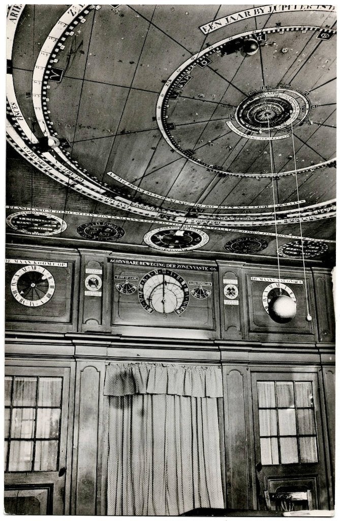 Franeker, interieur planetarium eise eisinga, ongelopen, Verzenden, 1940 tot 1960, Ongelopen, Friesland
