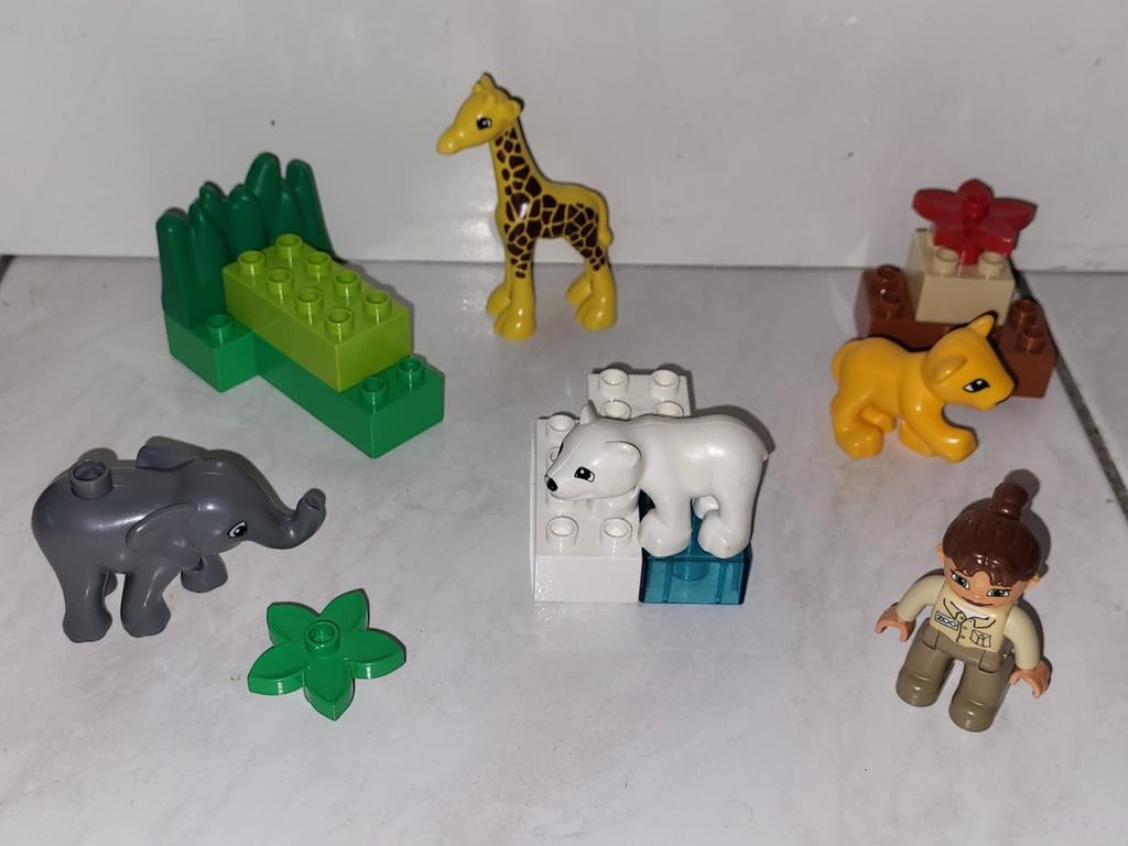 Duplo baby dierentuin dieren, Gebruikt, Ophalen of Verzenden, Duplo, Duplo
