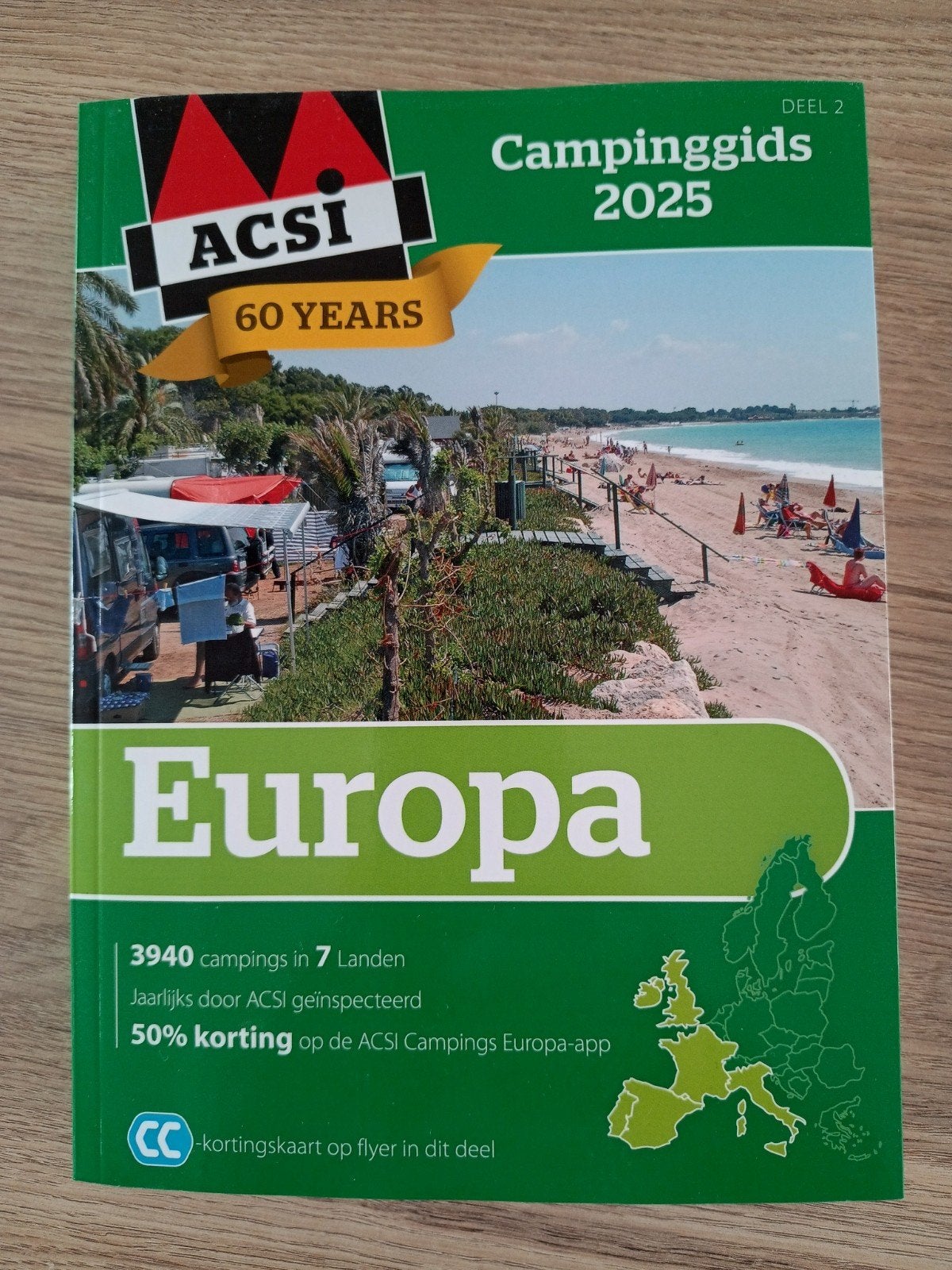 ACSI Campinggids Europa 2025, Ophalen of Verzenden, Gelezen, Europa, Campinggids