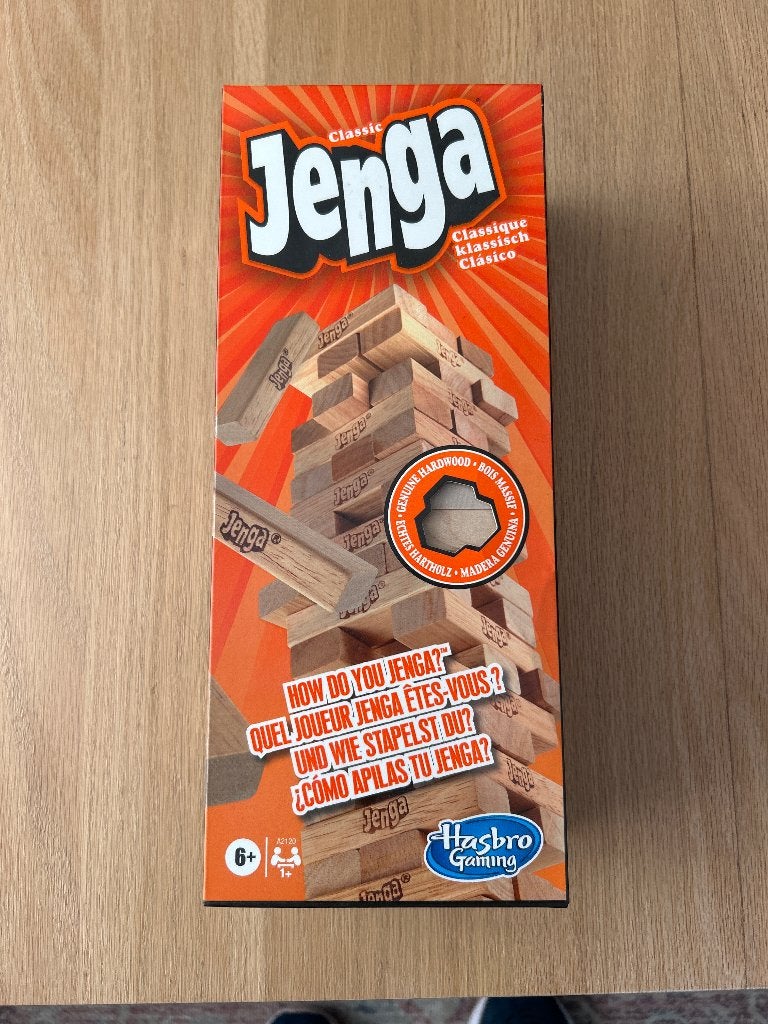 Jenga, nieuw, Een of twee spelers, Ophalen, Nieuw, Hasbro