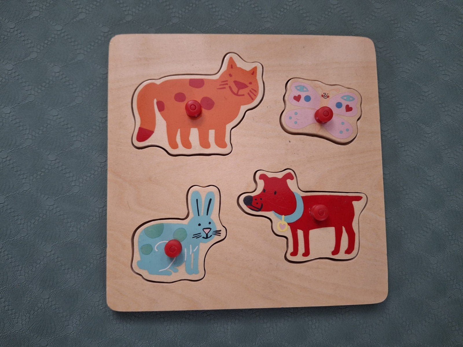 Puzzel Huisdieren, Hema, Kinderen en Baby's, Ophalen of Verzenden, Zo goed als nieuw, Van hout, Minder dan 10 stukjes