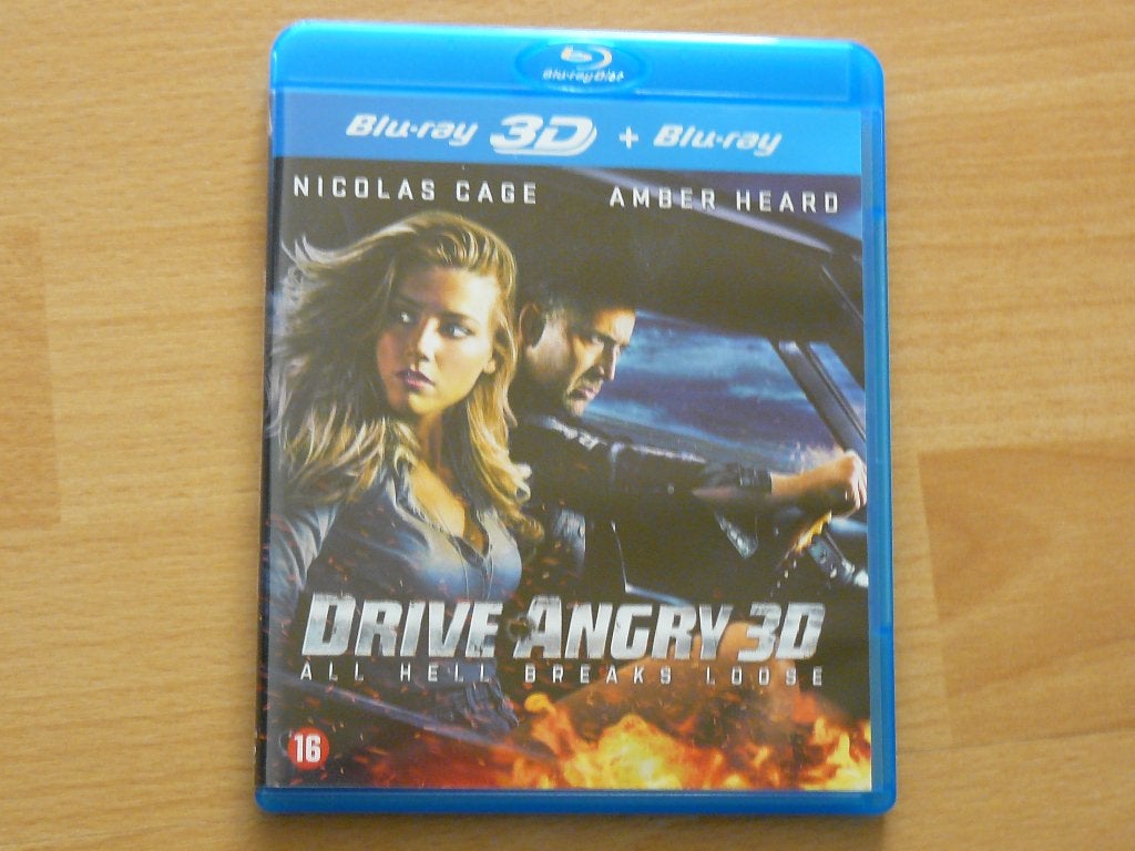 blu-ray Drive Angry , Nicolas Cage , Amber Heard, Verzenden, Gebruikt, Actie