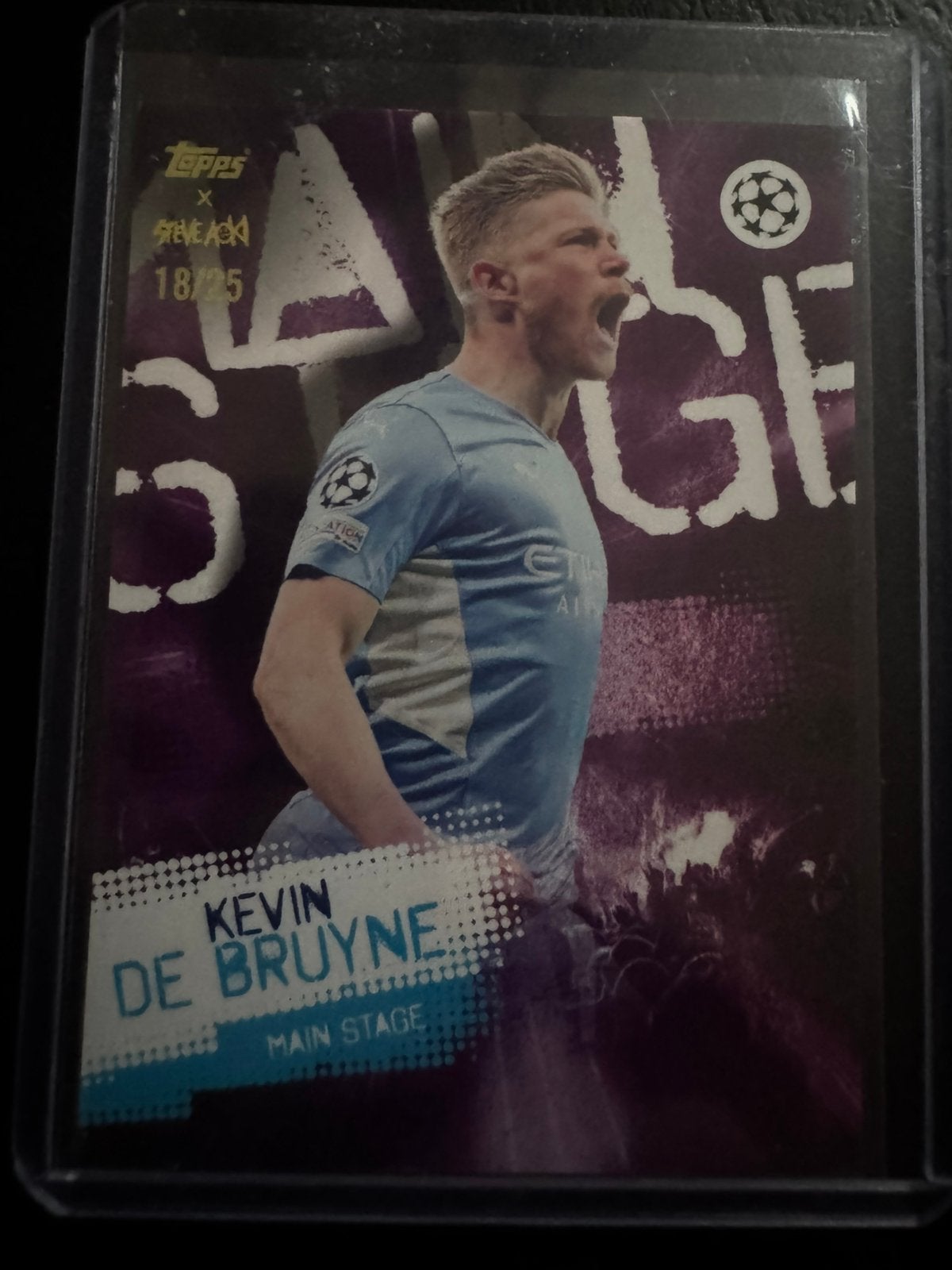 Kevin De Bruyne Main Stage /25 Topps Steve Aoki, Ophalen of Verzenden, Zo goed als nieuw, Plaatje