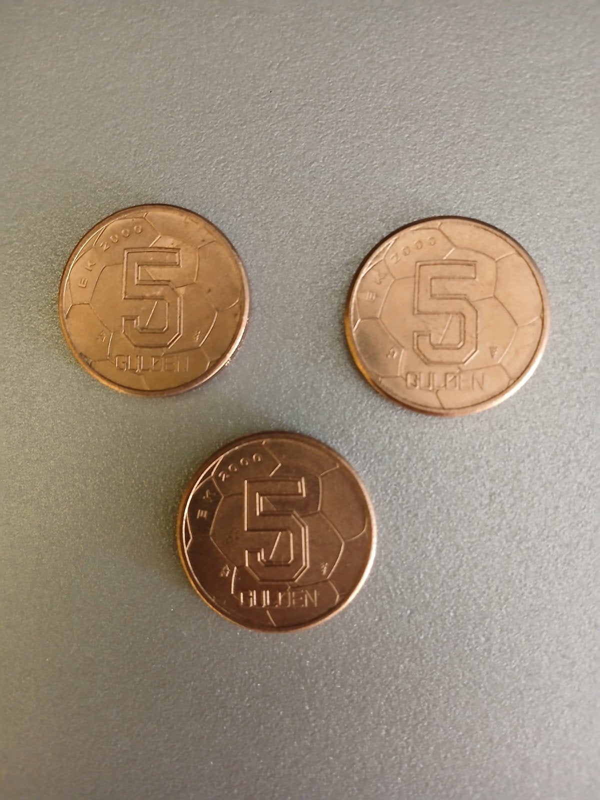 3x 5 Gulden Koningin Beatrix EK 2000, Ophalen of Verzenden