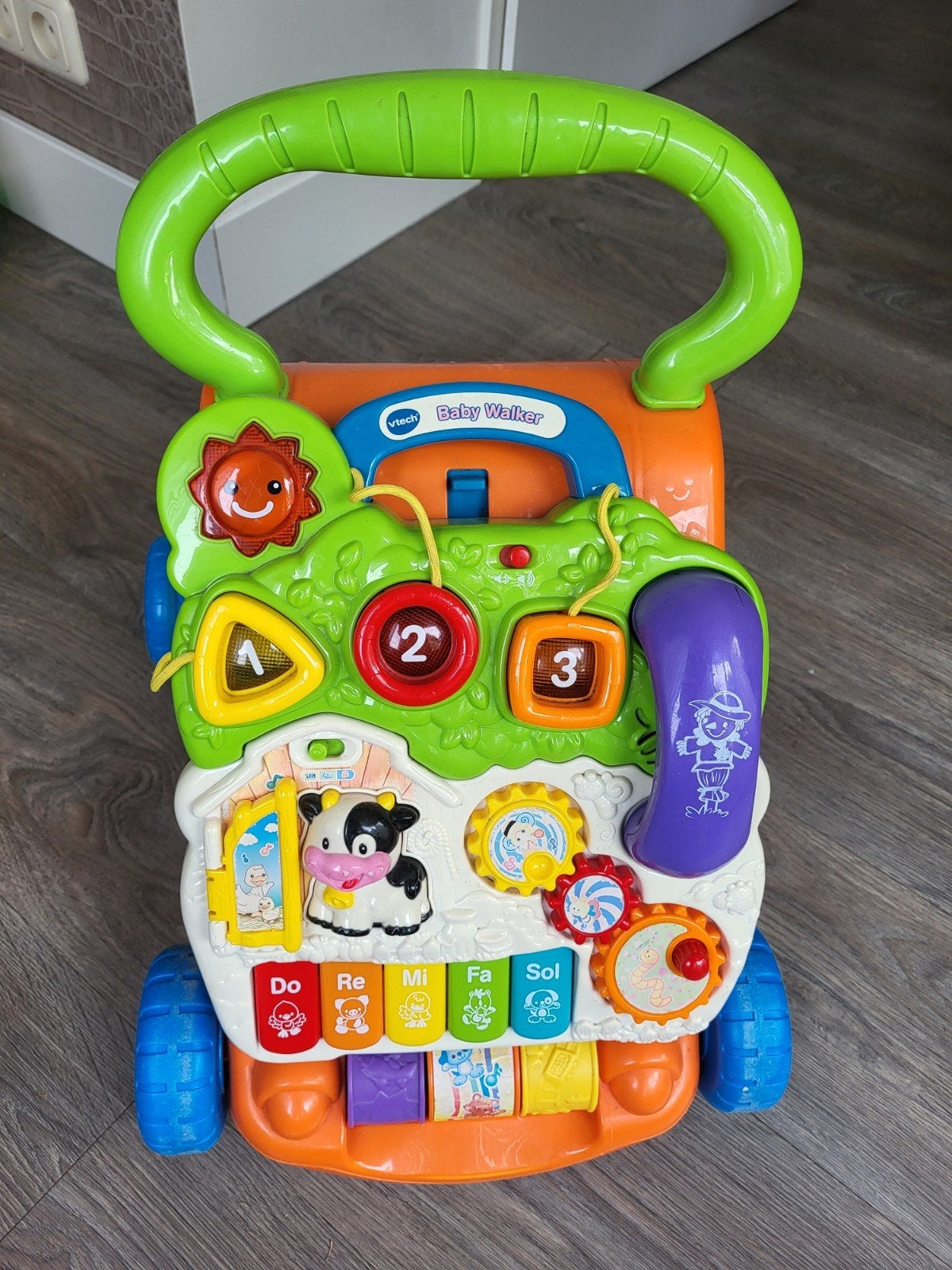VTech Babywalker 2-in-1: Loopwagen en Activiteitenpaneel, Ophalen, Gebruikt, 6 maanden tot 2 jaar
