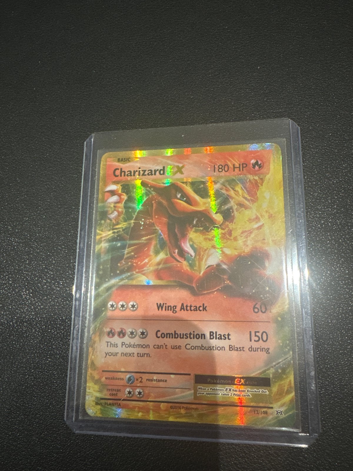 Charizard EX Pokémon Kaart - Full Art (XY Flashfire), Ophalen of Verzenden, Zo goed als nieuw, Losse kaart, Foil